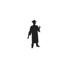 Graduation Silhouette Vector