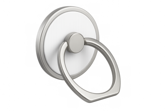 Phone ring holder on transparent background, showing modern design