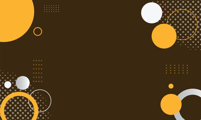 geometric brown background with circles