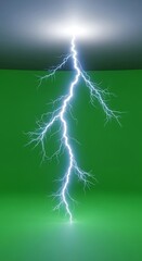 A striking illustration of a lightning bolt against a solid backdrop.