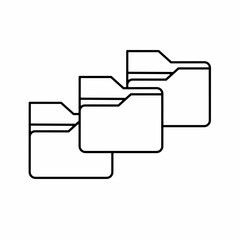 File vector icon with outline. File symbol. Vector icon