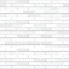 Fototapeta premium White brick wall background with a modern, clean aesthetic. The bricks are arranged in a staggered pattern, creating a visually appealing texture.
