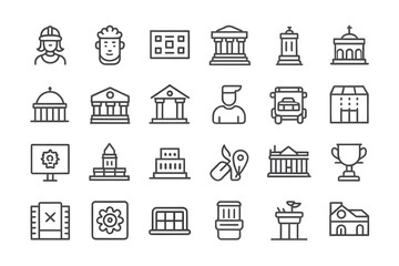 house icons set