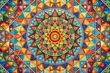 Fototapeta premium seamless pattern with colorful flowers