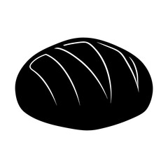 Obraz premium Loaf of bread bakery food baked goods fresh bread illustration silhouette