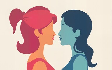 Women's Equality Day in United States. Female holiday, celebrated annually in August 26. Women right history month. Feminism concept. Poster, greeting card, banner and background. Vector illustration