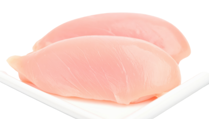 raw Chicken isolated on white background, full depth of field