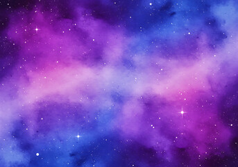 Cosmic Nebula Background: Purple and Blue Galaxy
