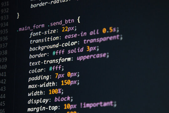 Modern design showing a word cloud centered around coding and software concepts: HTML, CSS, JavaScript, and more. Great for digital learning and programming promotion.