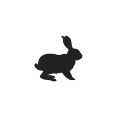 Bunny Silhouette Illustration Vector