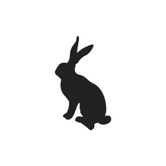 Bunny Silhouette Illustration Vector