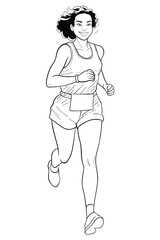 Running_girl_BW_002