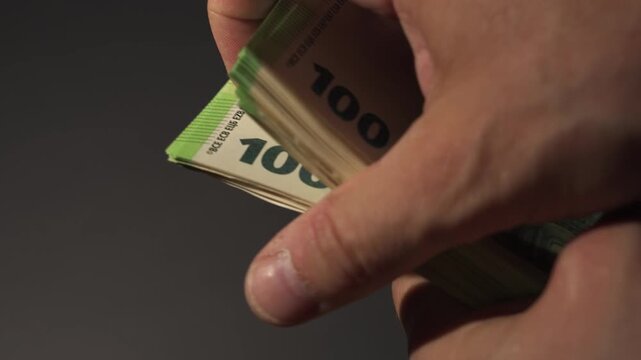 Count money efficiently with 100 euro banknotes for financial success