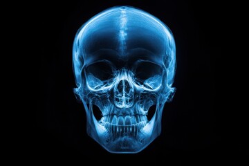 Obraz premium High-definition X-ray of human skull bones