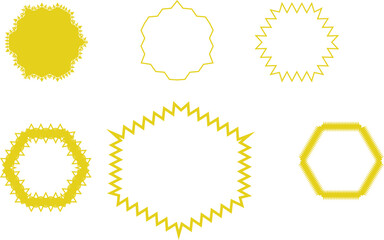 Decorative golden frames collection