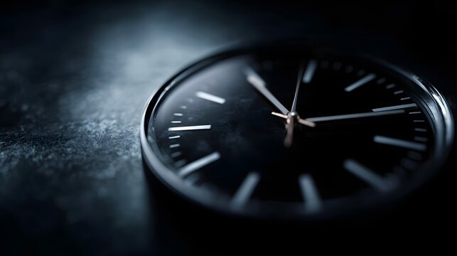 Deadline clock symbolizing time sensitive goals and productivity