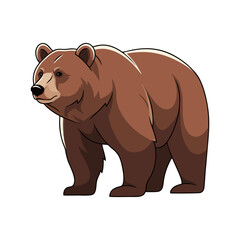 brown bear vector illustration
