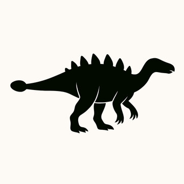very simple flat and single minimalist Talarurus Silhouettes in black on a white background