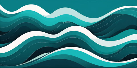 Abstract vector background with a seamless blue wave pattern