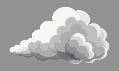 Download Set Of Realistic Smoke Or Steam In White And Gray Colors, Vector Eps File For Design.