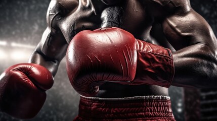 Boxing match action arena sports photography intense environment close-up viewpoint athletic concept