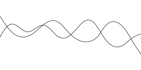 electric cable on white background.