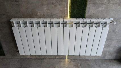 A Modern White Radiator featuring a stylish Industrial Design that enhances any space