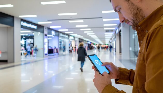 Snooping on Public Wi-Fi in the shopping mall
