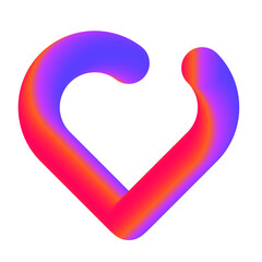 heart of colorful hearts