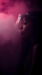 Cyberpunk Vaper A Futuristic Portrait