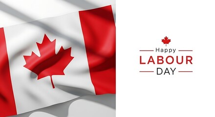 Obraz premium Celebratory Canadian Labour Day Flag Image