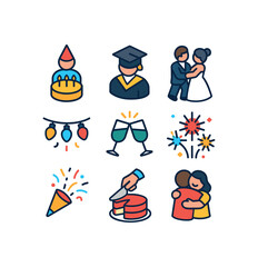 Joyful Celebration Icons