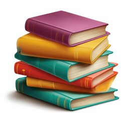 Stack of colorful books (7)
