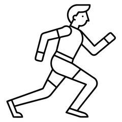 running man vector illustration