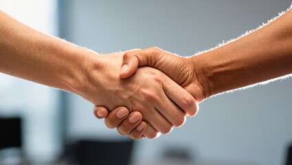 Handshake agreement partnership business cooperation teamwork trust success deal professional closeup human connection support unity collaboration
