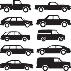 set of car icons