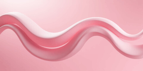 Abstract pink background with a soft, flowing silk texture and wavy lines