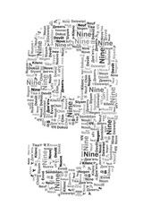 Number 9 Made from 