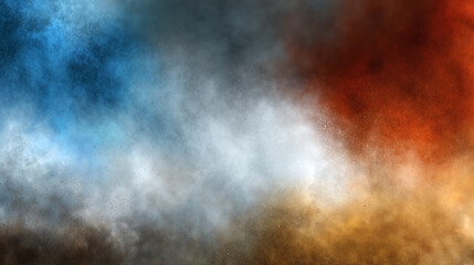 Textura abstracta con mezcla de colores azul, blanco, marrón y naranja