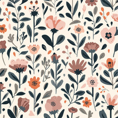 Original_Seamless_vector_pattern_of_minimal_modern_flowers art