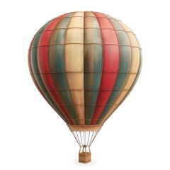 Vintage hot air balloon,  detailed illustration