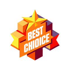 Download Best Choice Vector Illustration   . This Icon Concept Isolated Premium Vector. Flat Cartoon Style Svg File For Design.