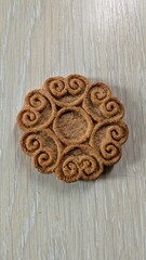 An Elegant and Decorative Traditional Pastry Featuring Intricate and Detailed Patterns