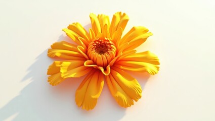 Detailed, vibrant yellow flower design.