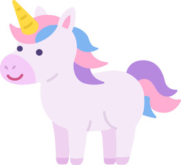 Naklejka premium ユニコーンのキャラクターのイラスト