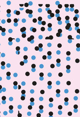 Polka dot background. Abstract wallpaper. Black and white seamless pattern. Dotted cute pattern. artistic doodle small dots seamless surface design. Watercolor polka dot. ball seamless pattern