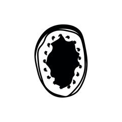 Abalone sea abalone seafood solid black vector icon on white. Top most popular shellfish and crustaceans. Vector EPS 10. For any platform action promotion and advertising mockup. For your project. © Богдан Салюк