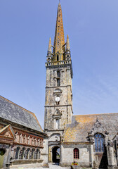 Obraz premium Enclos paroissial de Sizun dans le département du Finistère - Bretagne