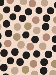 Polka dot background. Abstract wallpaper. Black and white seamless pattern. Dotted cute pattern. artistic doodle small dots seamless surface design. Watercolor polka dot. ball seamless pattern