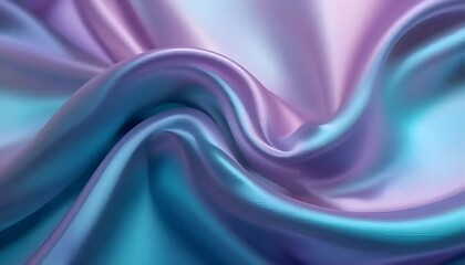 Obraz premium fabric simulated as 3d waves slowing infinitely, metallic gradients shifting through vibrant colors, cinematic lighting.